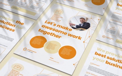 Flyer 3 Creative - Kurumsal Kimlik Şablonu