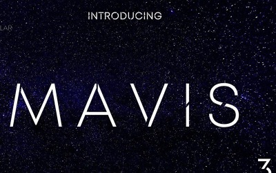 MAVIS SANS - FUTURISTIC TYPEFACE Yazı Tipi