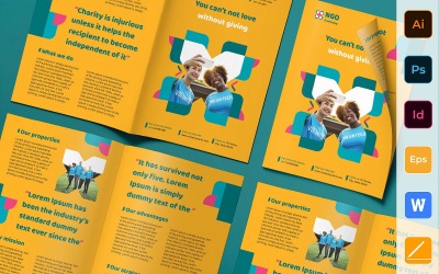 NGO Brochure Bifold - mall för företagsidentitet