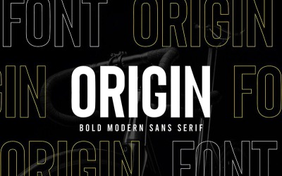 Origem - Fonte Bold Retro Sans Serif
