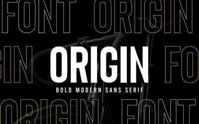 Origin-Bold Retro Sans Serif字体
