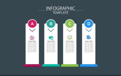 Afiş Şablonu İnfografik Elemanları
