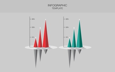 Analitikus sablon infographic elemek