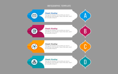 Banner mall infografiska element