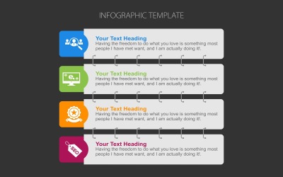 Banner sablon Infographic elemek