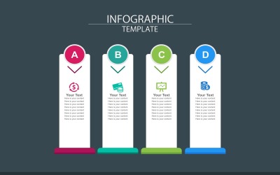 Elementos de infografía de plantilla de banner