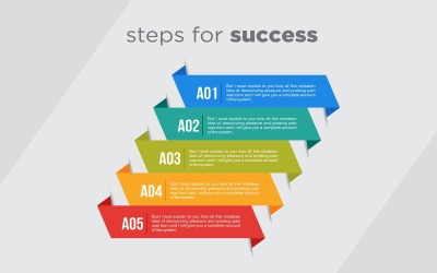 Elementos de infográfico de design de fita