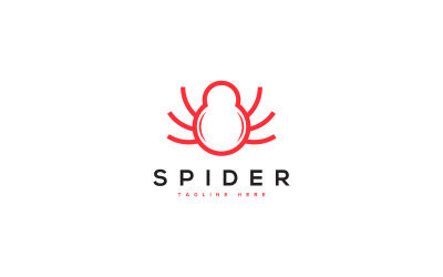 Modèle de logo d&amp;#39;araignée mignon