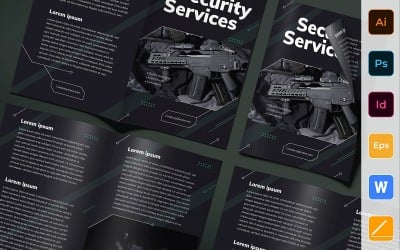 Security Guard Brochure Bifold - Corporate Identity Template