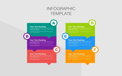 Tervezősablon Infographic elemek