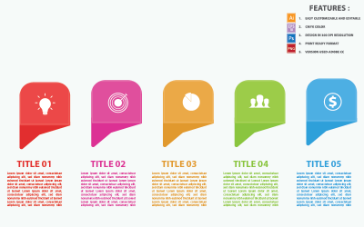 Affärsidéer Infographic element för vektordesign