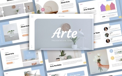 Arte Creative Presentasion PowerPoint sablon