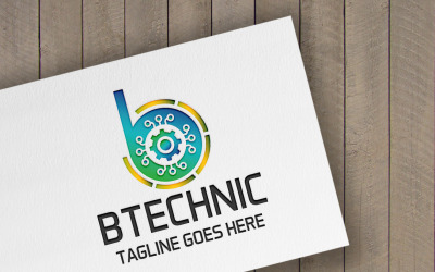 Btechnic Letter B Logo Logo Template
