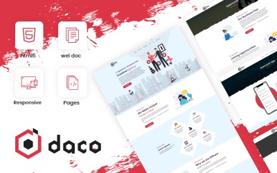 Responsywny szablon strony www Daco - Corporate Business Consulting Theme #149940