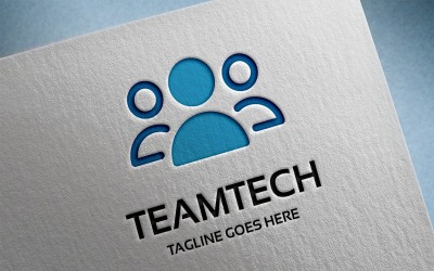 Technologie týmu Logo šablona