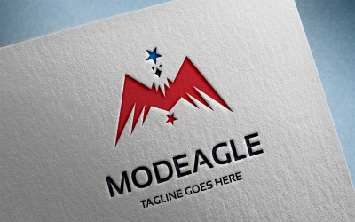 Letra M - Plantilla de logotipo de Modeagle