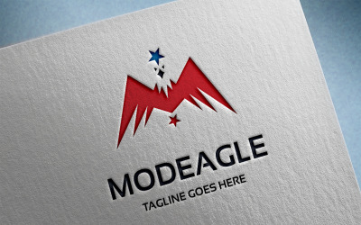 Lettre M - modèle de logo Modeagle