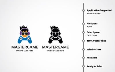 Master Game Logo Template