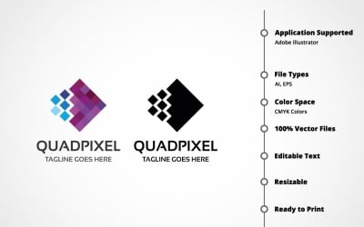 Quadpixel Logo Template