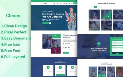 Clenos - Template PSD de limpeza