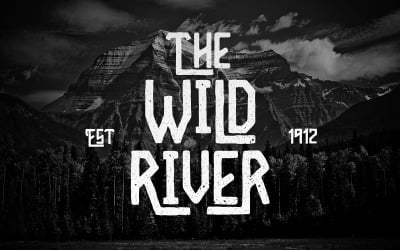 Wild River-lettertype