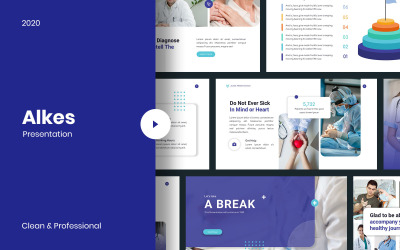 Alkes Medical PowerPoint şablonu