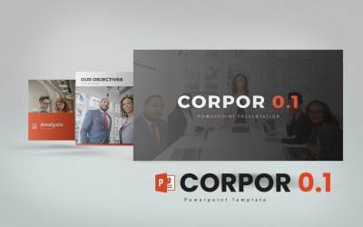 Corpor 0.1 Презентація Шаблон PowerPoint