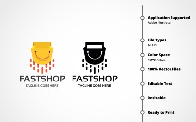 Fast Shop Logo Template