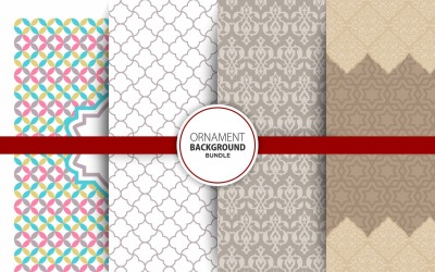 4 fond ornemental sans soudure ensemble 4 modèle