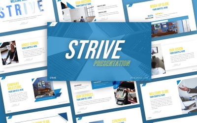 Modello PowerPoint di presentazione aziendale di Strive