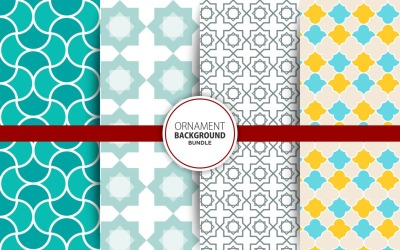 4 Nahtloses geometrisches Hintergrundset 10 Muster