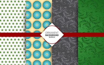 4 Nahtloses Ornament Hintergrund Set 17 Muster
