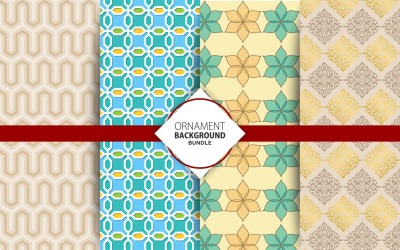 4 Nahtloses Ornament und geometrischer Hintergrund Set 14 Muster