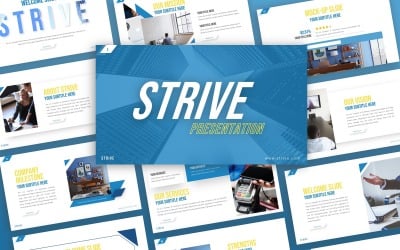 Шаблон PowerPoint для корпоративной презентации Strive