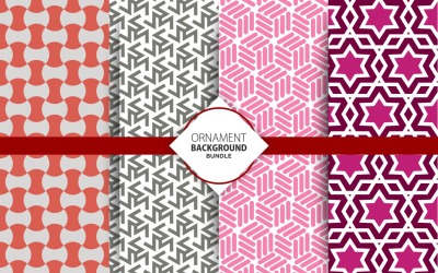 4 Seamless Geometric Background Set 8 Pattern