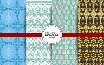 4 Seamless sfondo ornamentale Set 25 Pattern