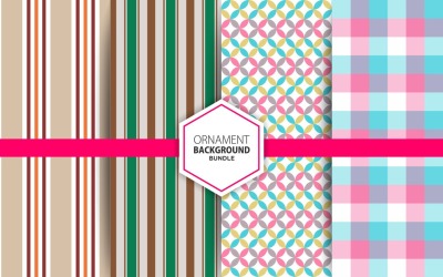 4 Seamless Stripes Tessuto Sfondo Set 6 Pattern