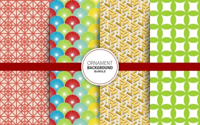4 sömlös geometrisk bakgrund Set 13 mönster