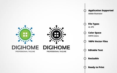 Digihome Logo Template