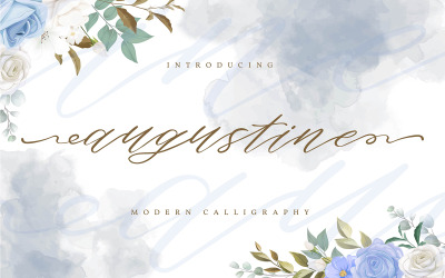 Agostino | Font calligrafia moderna