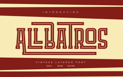 Allbatros | Police en couches Vintage