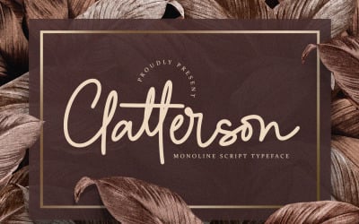 Clatterson - Fuente cursiva Monoline