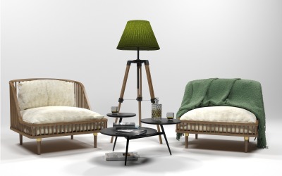 Furniture Set 0206 3D Model #150783