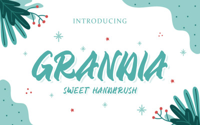 Grandia - Pennello a mano Font