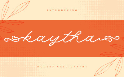 Kaytha | Fuente de caligrafía moderna
