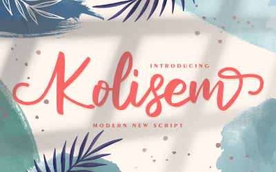 Kolisem | Moderne neue Kursivschrift