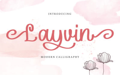 Layvin | Font calligrafia moderna
