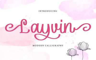 Layvin | Police de calligraphie moderne