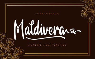 Мальдівера | Сучасна каліграфія шрифт