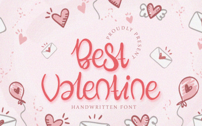 Miglior San Valentino - Carattere scritto a mano